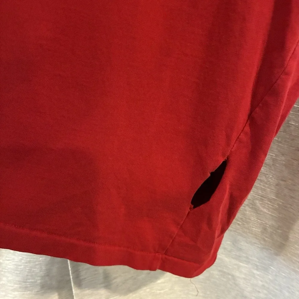 Ralph Lauren Polo Script USA Flag‎ Americana T-Shirt Red Sz 3XB Read Description